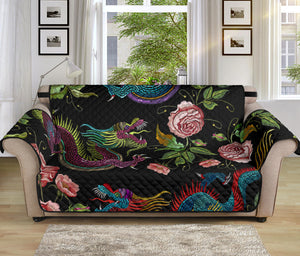 Dragons flower pattern Sofa Cover Protector