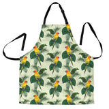 Beautiful Parrot Palm Leaves Pattern Adjustable Apron
