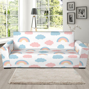 Cute Rainbow Clound Pattern Sofa Slipcover
