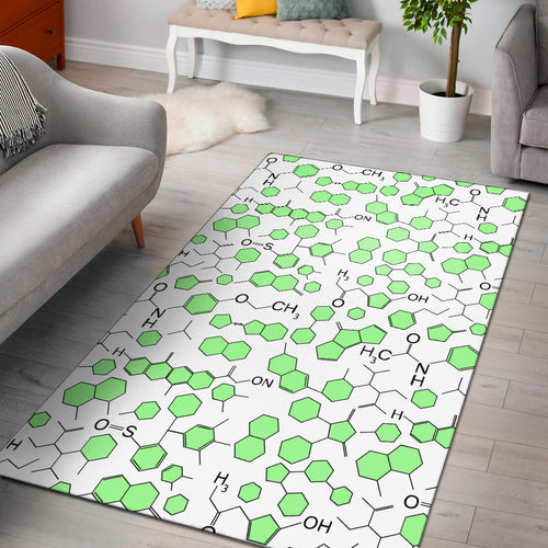Chemistry Periodic Table Pattern Print Design 03 Area Rug