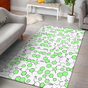Chemistry Periodic Table Pattern Print Design 03 Area Rug