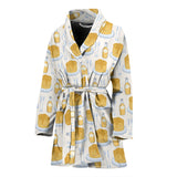 Pancake Pattern Print Design 05 Women's Bathrobe