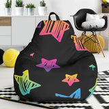 Colorful Star Pattern Bean Bag Cover