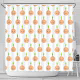 Cute Onions Smiling Faces Shower Curtain Fulfilled In US