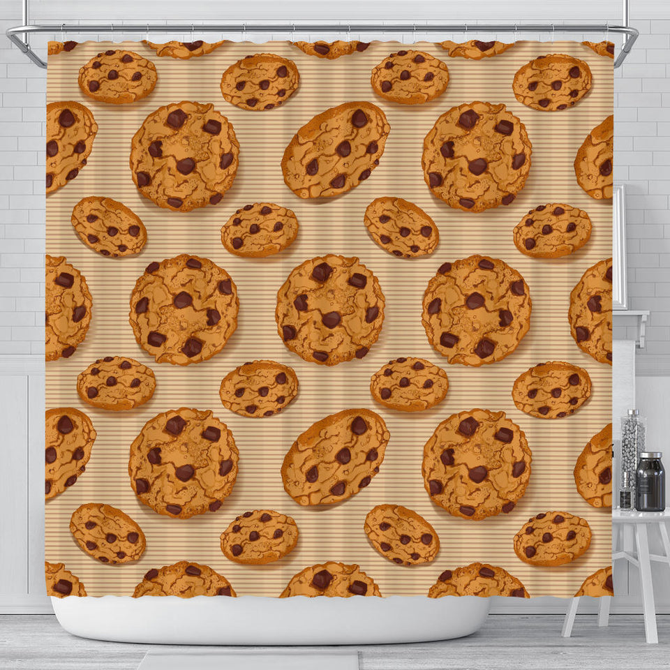 Cookie Pattern Shower Curtain Fulfilled In US