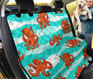 Octopuses Sea Wave Background Dog Car Seat Covers