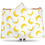 Banana Pattern Hooded Blanket