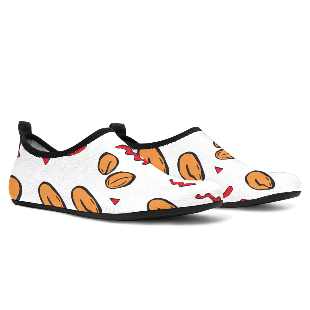 Peanuts Pattern Background Aqua Shoes