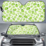 Lime Design Pattern Car Sun Shade