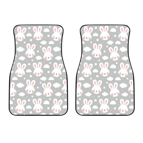 Rabbit Cloud Pattern Front Car Mats