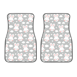 Rabbit Cloud Pattern Front Car Mats