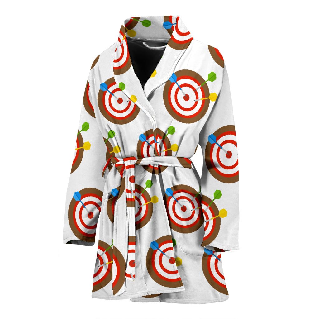 Darts Pattern Print Design 04 Women's Bathrobe