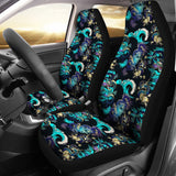 Dragon Sea Wave Pattern Universal Fit Car Seat Covers