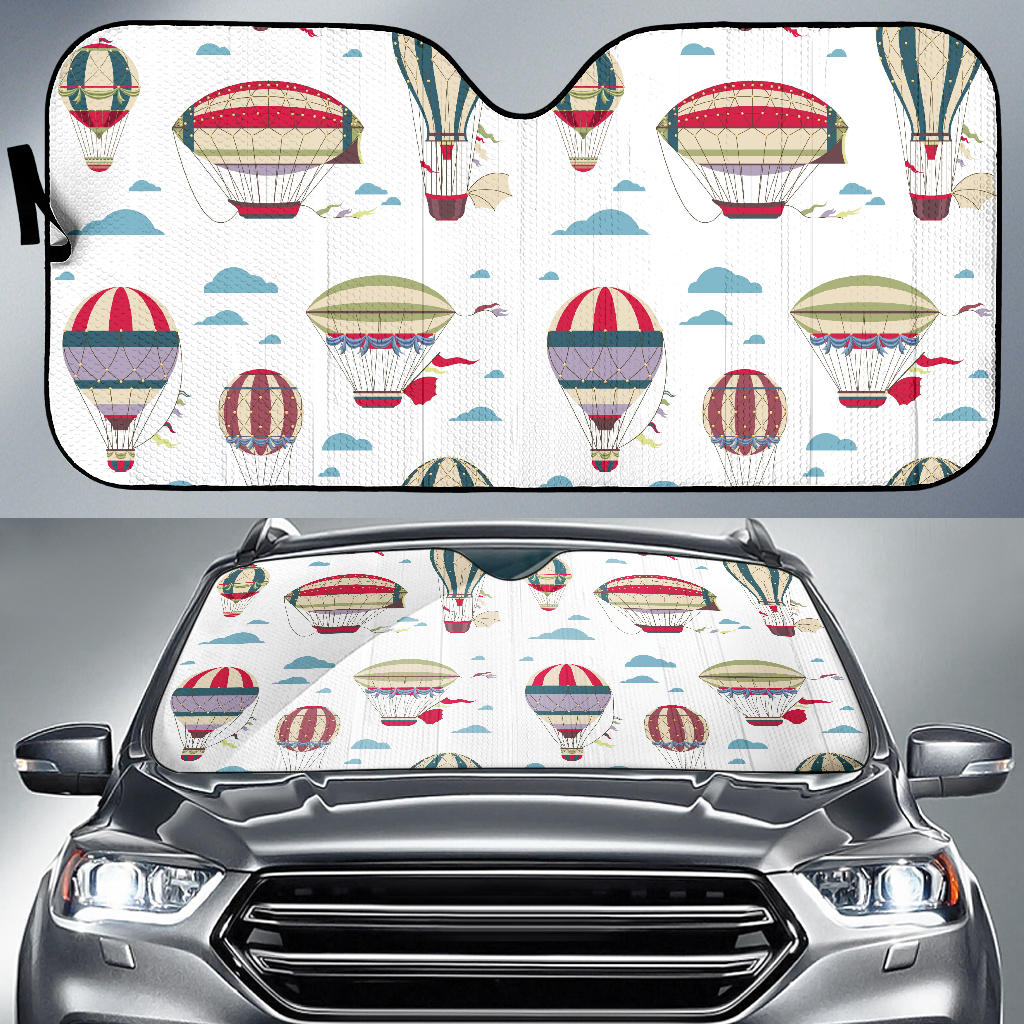 Hot Air Balloon Pattern Car Sun Shade