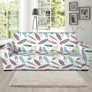 Surfboard Pattern Print Design 04  Sofa Slipcover
