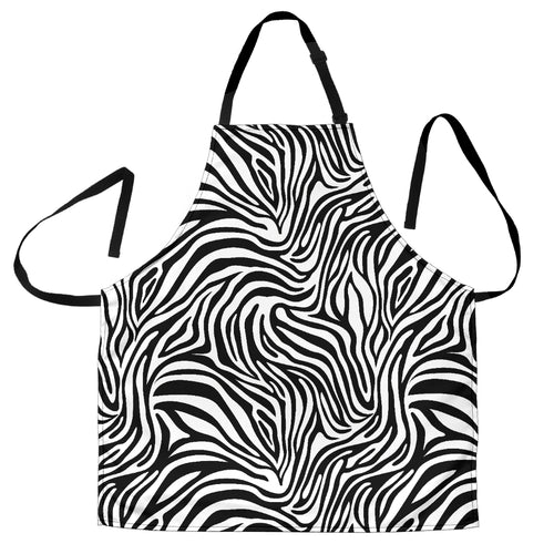 Zebra Skin Pattern Adjustable Apron