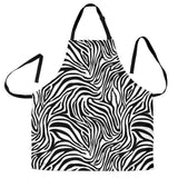 Zebra Skin Pattern Adjustable Apron