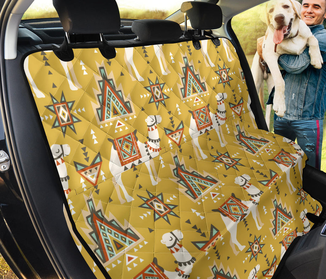 Camels Ethnic Motif Pattern Dog Car Seat Covers