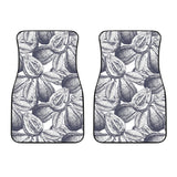 Guava Tropical Hand Drawn Pattern Front Car Mats