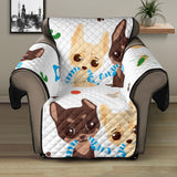 Cute Chihuahua dog pattern Recliner Cover Protector