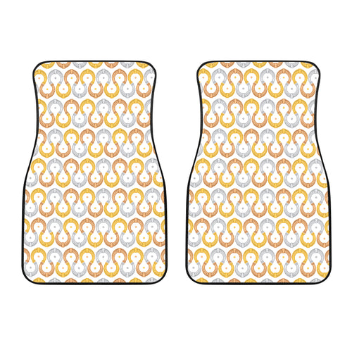 Horseshoes Pattern Print Design 03 Front Car Mats