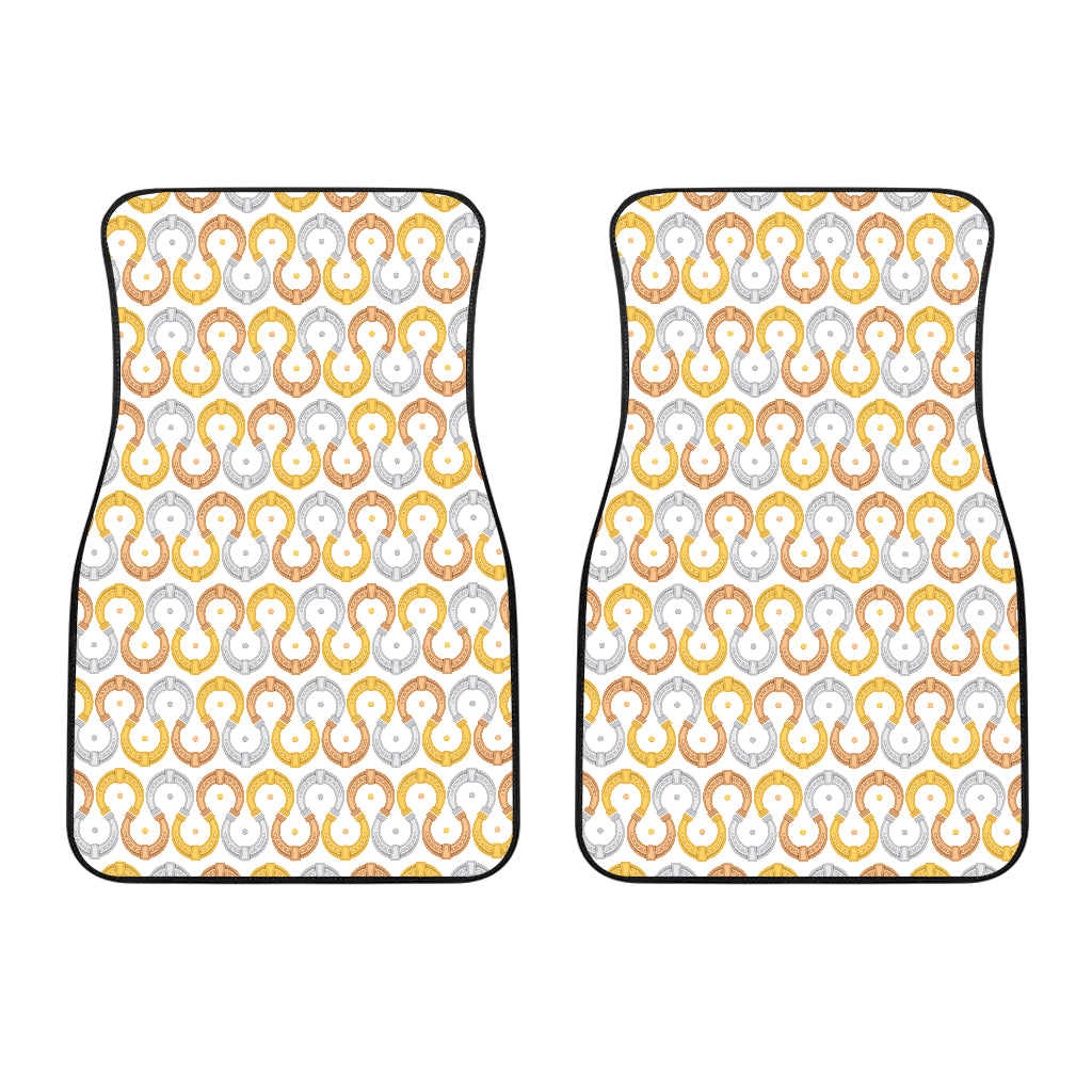Horseshoes Pattern Print Design 03 Front Car Mats