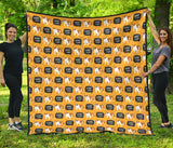 English Bulldog Pattern Print Design 04 Premium Quilt