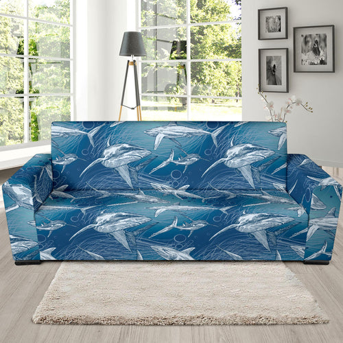 Shark Hand Drawn Sofa Slipcover