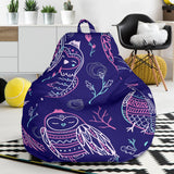 Cute Owls Pattern Boho Style Ornament Bean Bag Cover