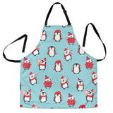 Cute Penguin Christmas  Design Pattern Adjustable Apron