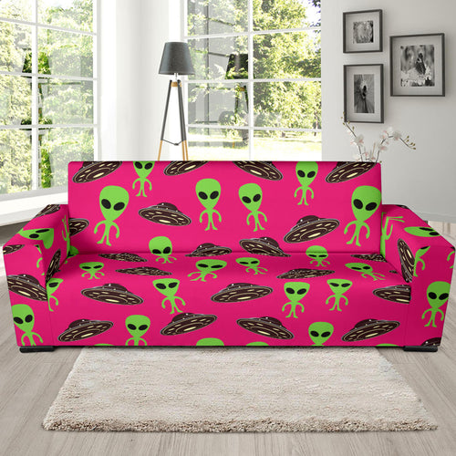 Alien Pattern Print Design 03 Sofa Slipcover