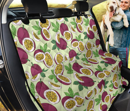 Passion Fruit Pattern Dog Car Seat Covers