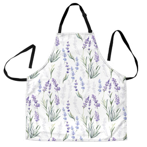 Hand Painting Watercolor Lavender Adjustable Apron