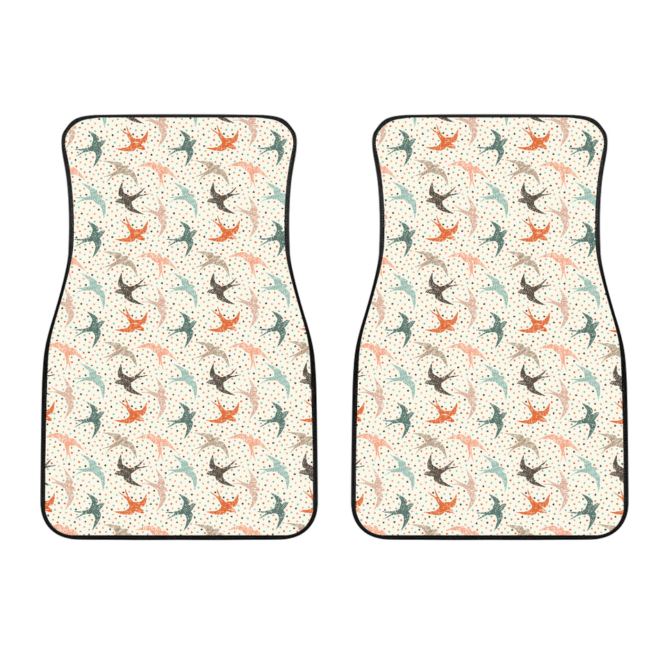 Swallow Pattern Print Design 02 Front Car Mats