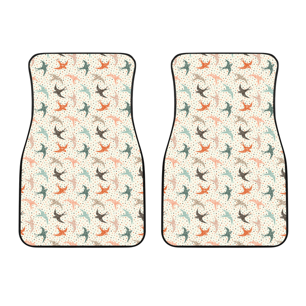 Swallow Pattern Print Design 02 Front Car Mats