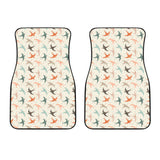 Swallow Pattern Print Design 02 Front Car Mats