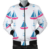 Sailboat Anchor Pattern Men'S Bomber Jacket