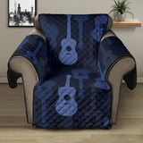 Blue Theme guitar pattern Recliner Cover Protector