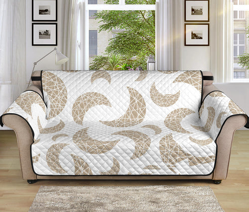 Cool gold moon abstract pattern Sofa Cover Protector