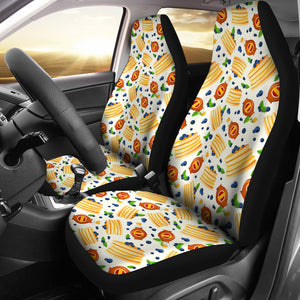 Pancake Pattern Print Design 02 Universal Fit Car Seat Covers