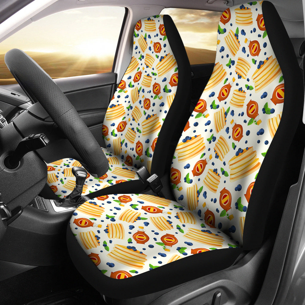 Pancake Pattern Print Design 02 Universal Fit Car Seat Covers