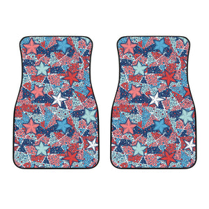 Hand Drawn Colorful Starfish Front Car Mats