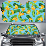 Banana Leaves Banana Design Pattern Car Sun Shade