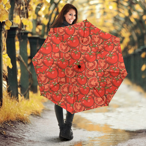 Red Tomato Pattern Umbrella
