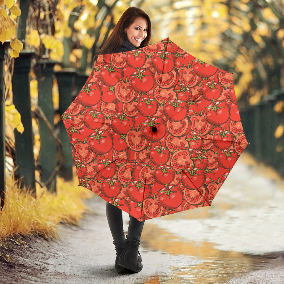 Red Tomato Pattern Umbrella