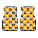 Bull Terrier Pattern Print Design 03 Front Car Mats