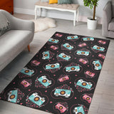 Camera Pattern Print Design 04 Area Rug