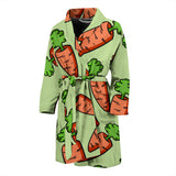 Carrot Pattern Print Design 05 Men's Bathrobe