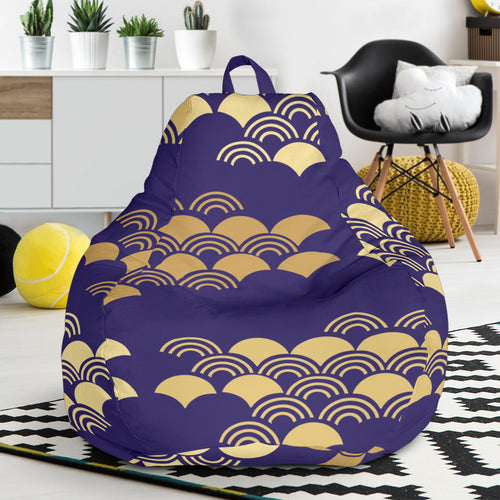 Beautiful Japanese Fan Pattern Bean Bag Cover