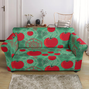 Tomato Design Pattern Loveseat Couch Slipcover